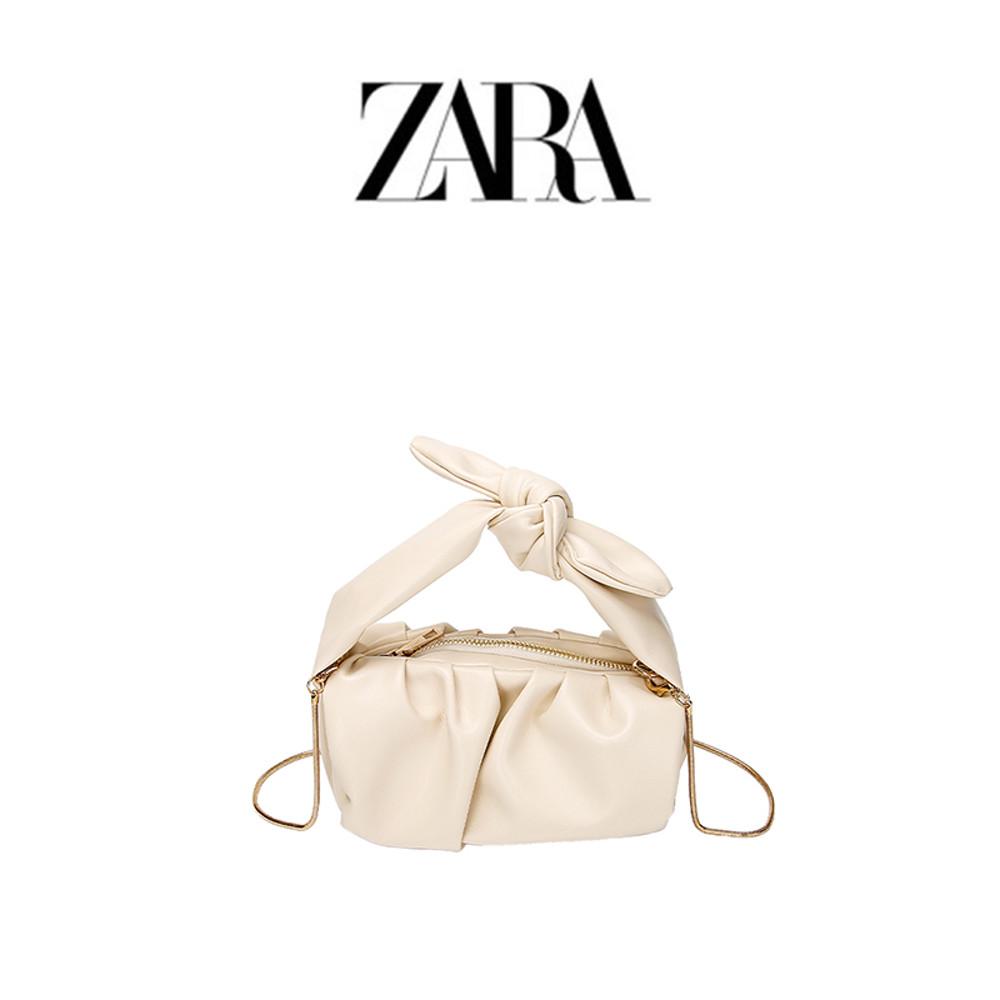 자라 가방 만두백 레더 바게트백 플리츠 주름 숄더백 호보백