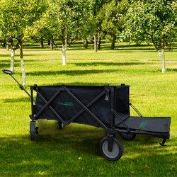 캠프365 파파웨건 스포츠 NEW블랙 확장형 캠핑웨건 다용도 접이식 카트폴딩