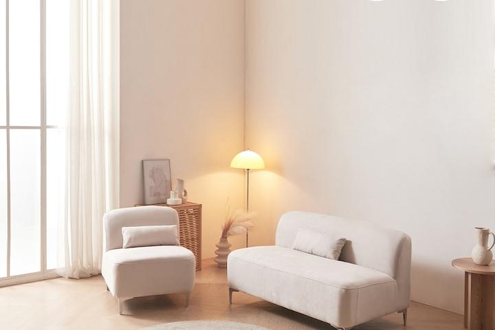 109 에니스 아쿠아텍스 1인용 소파 + 쿠션 무료 증정