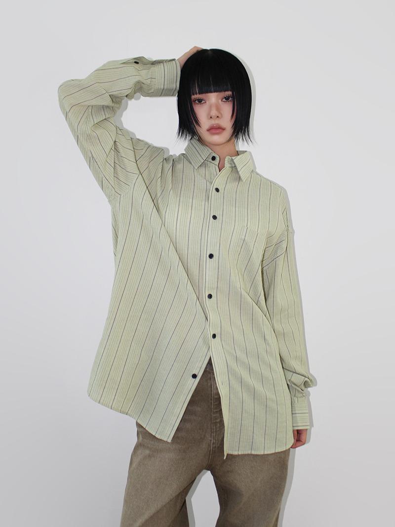 LINEA STRIPE LOOSE SHIRT (3color!)