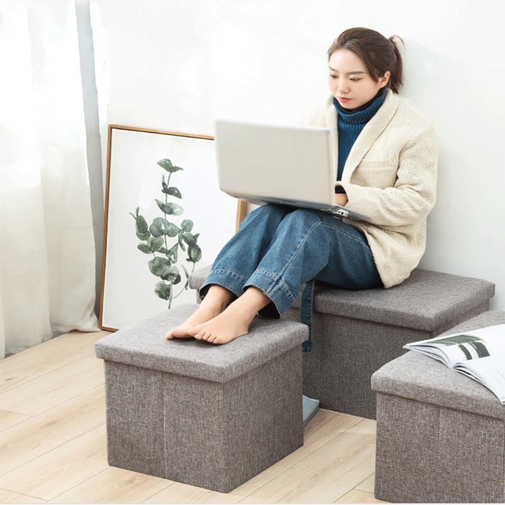 이케아 화장대 접이식 소파 벤치 스툴 의자 보조 풋 수납 발받침 미니 사각 스텝 작은