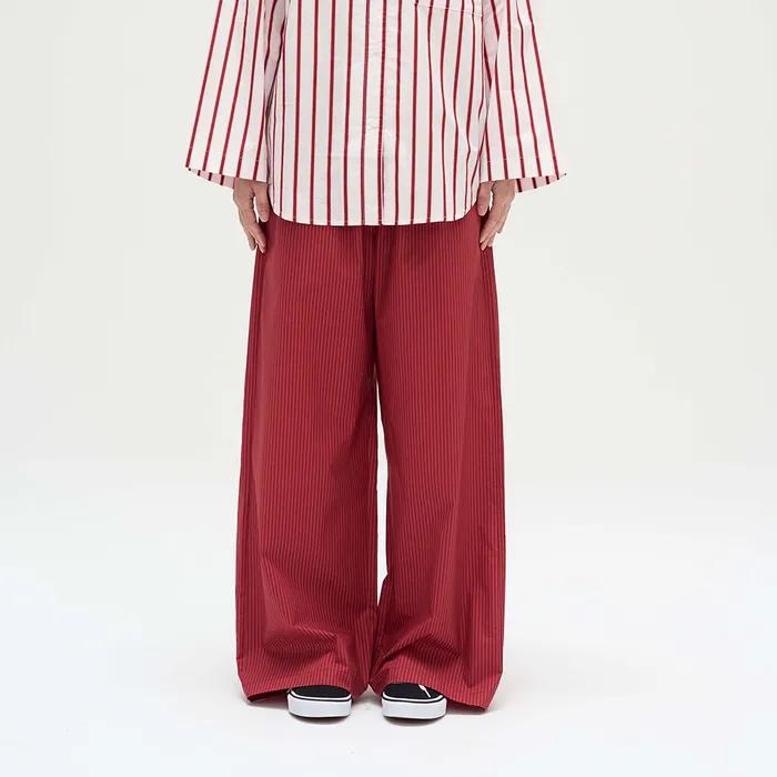 [29CM 단독] RE101 원마일 팬츠 체리레드 스트라이프 2Sizes