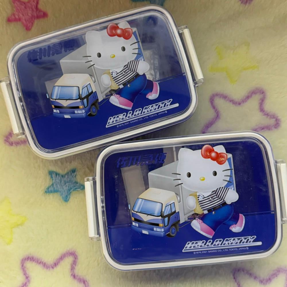 [고전문구] 트럭 헬로키티 스티커 보관함 (하자 할인)