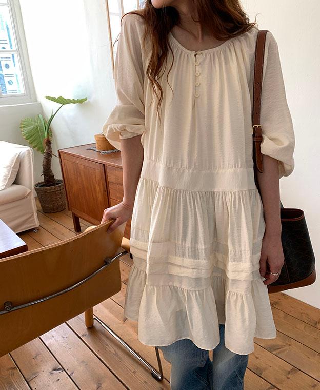 리코이 롤링 미니 원피스 (2color)