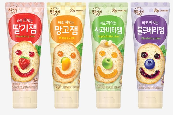 바로짜먹는잼 100g 3개  4종(딸기/망고/블루베리/사과버터)