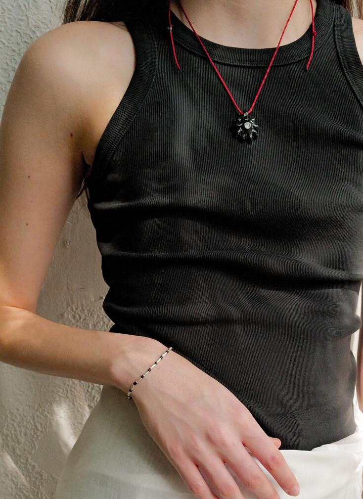 Garden Necklace (clear, black)_2color