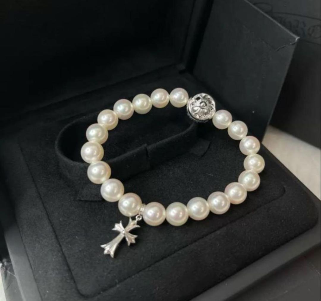 CHROME HEARTS クロムハーツ ミキモト パールブレスレット | chromehearts