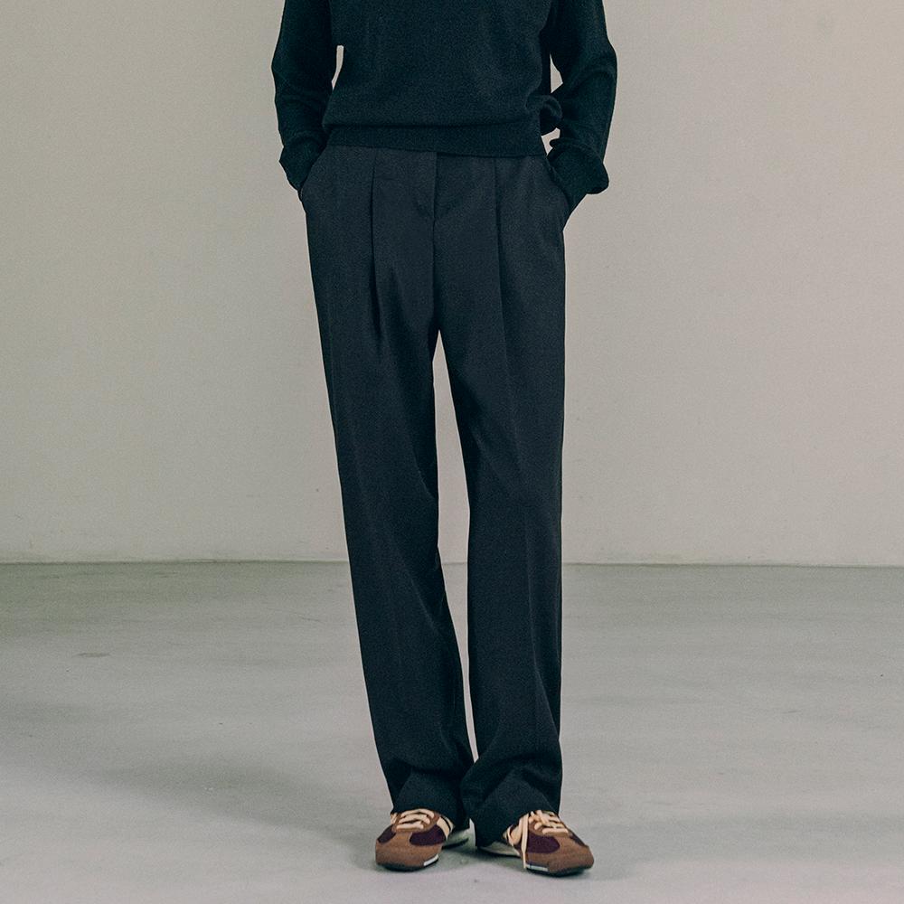 SIPT7137 피치 기모 포멀 슬랙스_Black