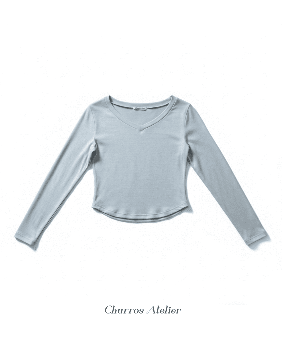 [made] 로라 브이넥 T