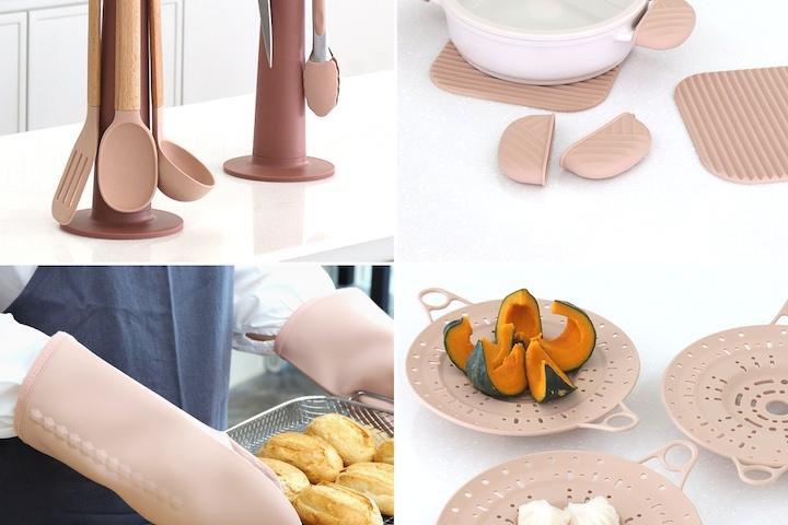 위생적인 실리콘 조리도구세트/오븐장갑/냄비받침/주방가위 외