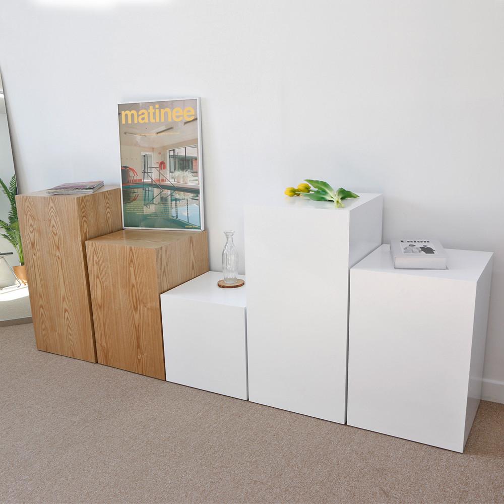 촬영소품 전시 다이 박스 제작 사각 디스플레이 박스 화이트 400x400x200