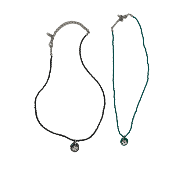 [viviflo] color biz simple necklace  / 컬러비즈 목걸이_2color