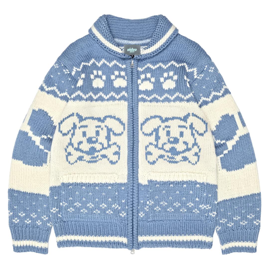 POOCH COWICHAN CARDIGAN [SKY BLUE]