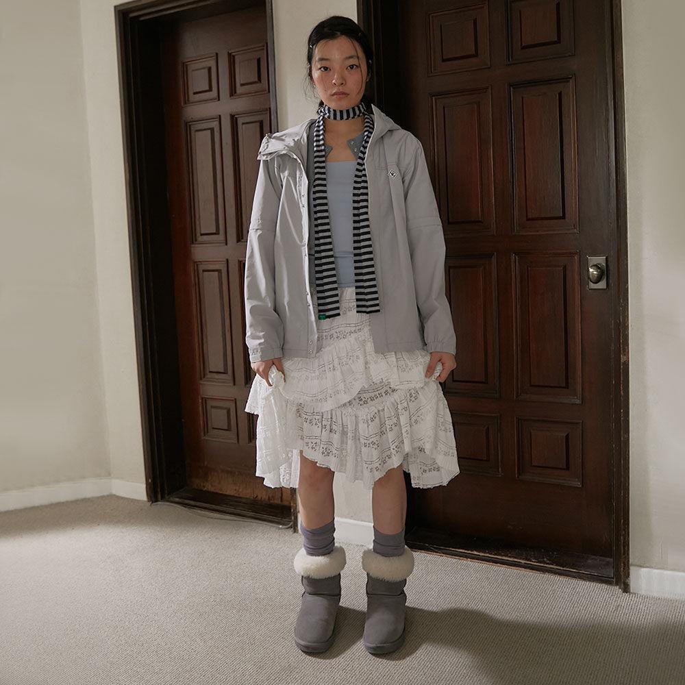 Lace shearing skirt