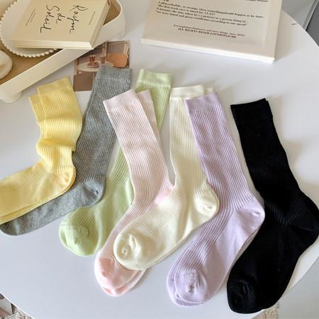 이런 상품 어때요? 발레스타일 시원한 메르제인 썸머골지삭스 여름 롱양말 니삭스 골지 장목 여성 시스루양말