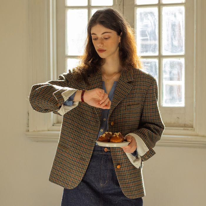 FELICIA classic wool jacket_check