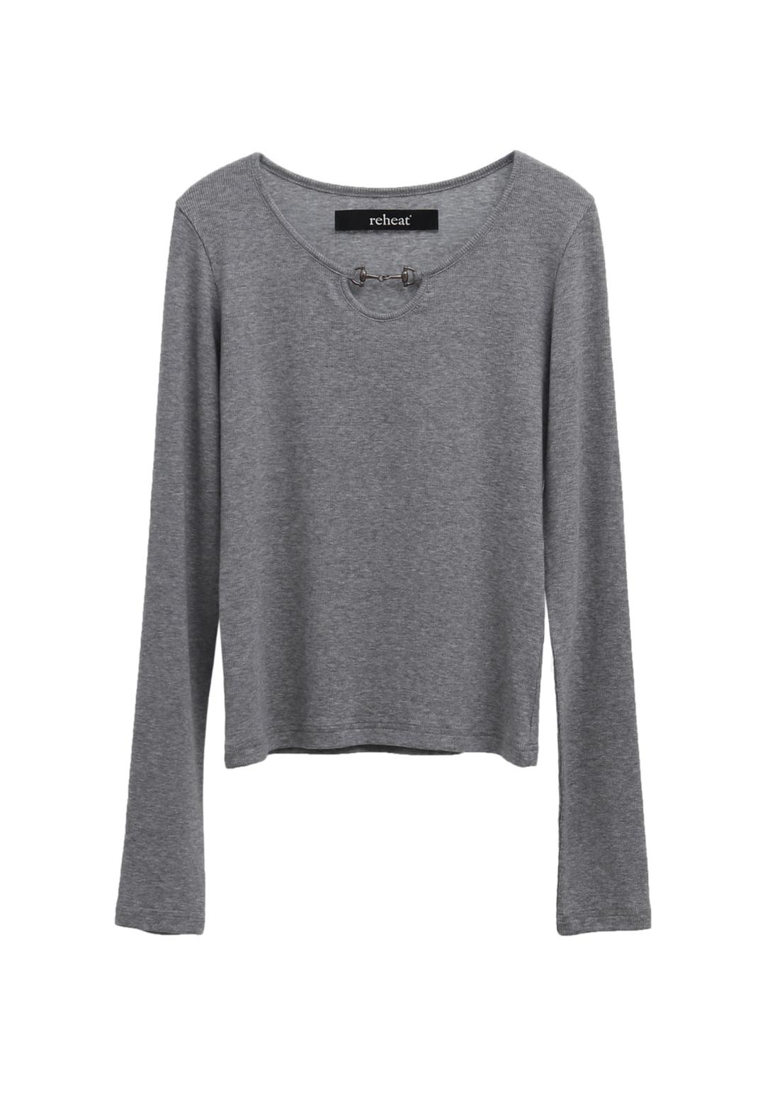 HORSEBIT DETAIL TOP_GRAY