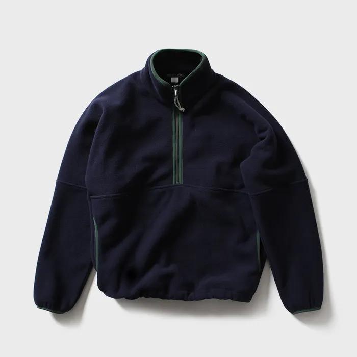 TF4-TS01 플리스 하프집업 - 네이비