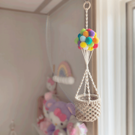 🎈마크라메 풍선집 포켓 행잉🌈