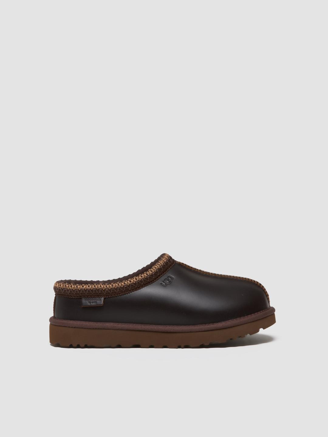 UGG - Women's Tasman LTHR Regen Slippers in Ironwood - 1170292-IWD