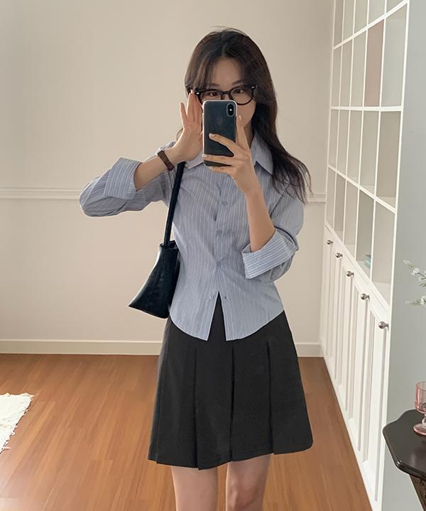 리얼코코 [단독] [4만장돌파🏆/스트라이프/made] 로셀 라인 셔츠