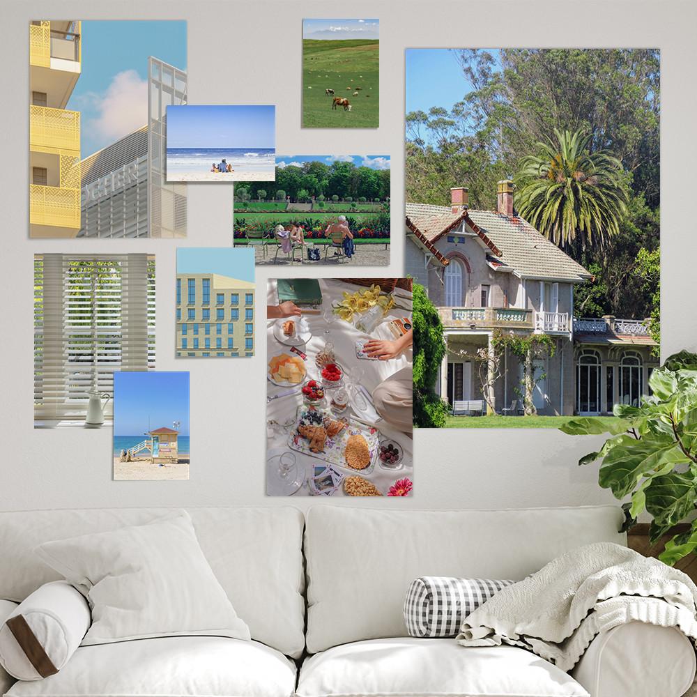 빛 감성 액자 엽서 유럽 바다 사진  그림 50종 미드센츄리 풍경  윤슬 빈티지 포스터 인테리어