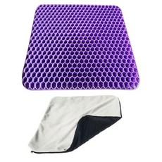 그녀마켓 두꺼운 방석 쿠션 에어셀 자동차 식탁 의자 사무실 수험생 학생 사각 명상 기도방석 절방석 로얄퍼플 공시생 기능성 차량 쿨링 실리콘