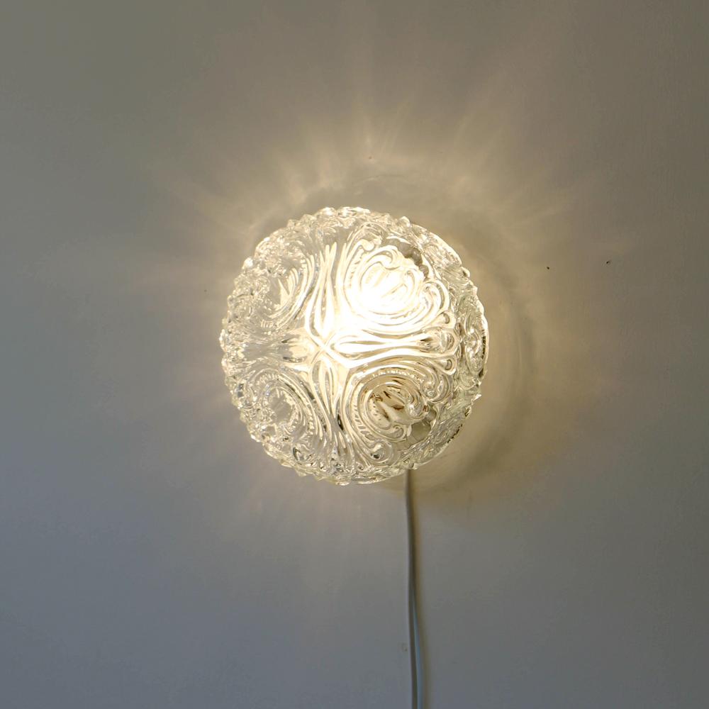 1970s Glashutte Limburg Crystal Wall And Ceiling Light