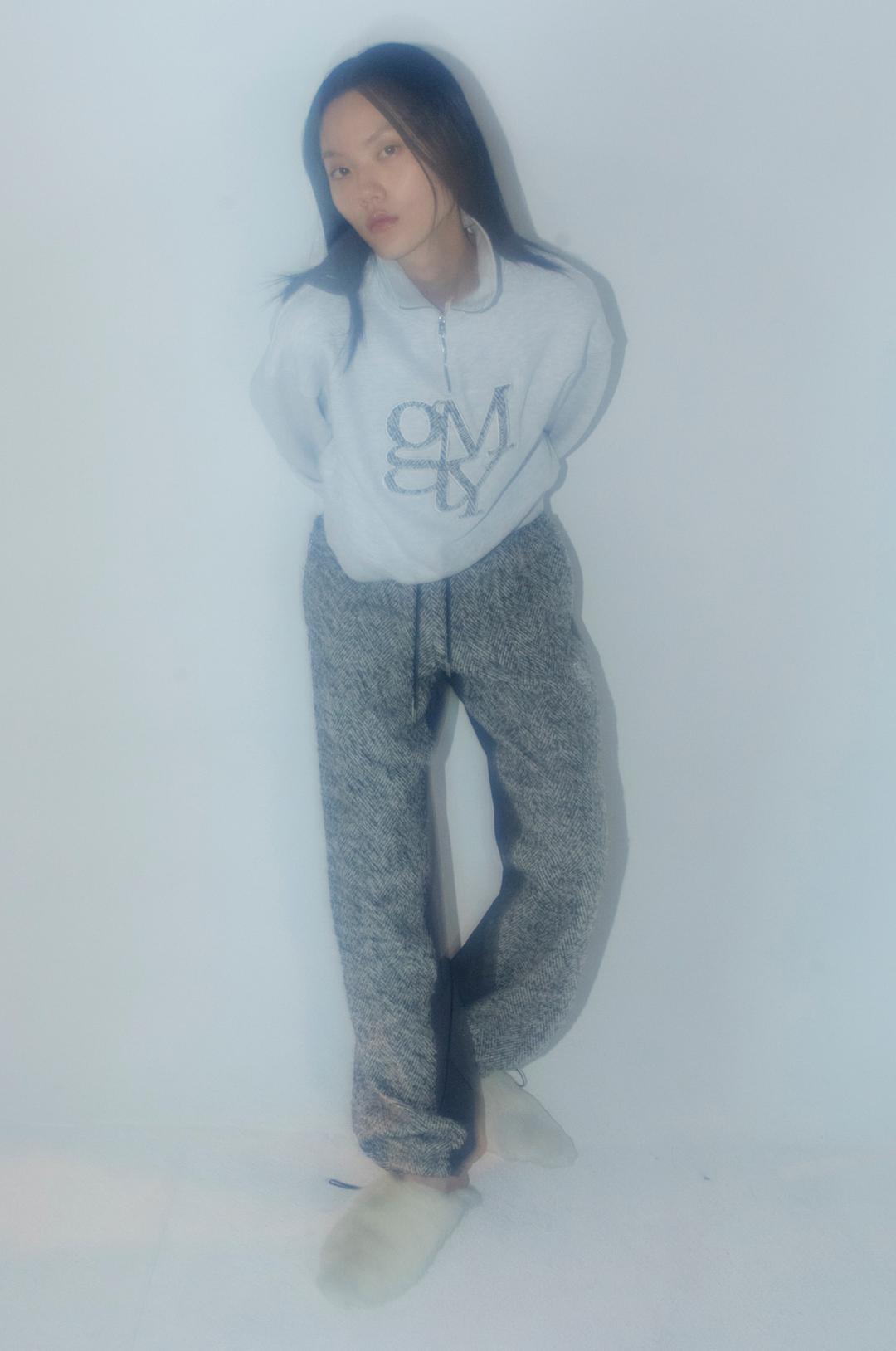 [혜리,YGX 이삭 착용] * [2nd Restock] G_FRONT HERRINGBONE PANTS