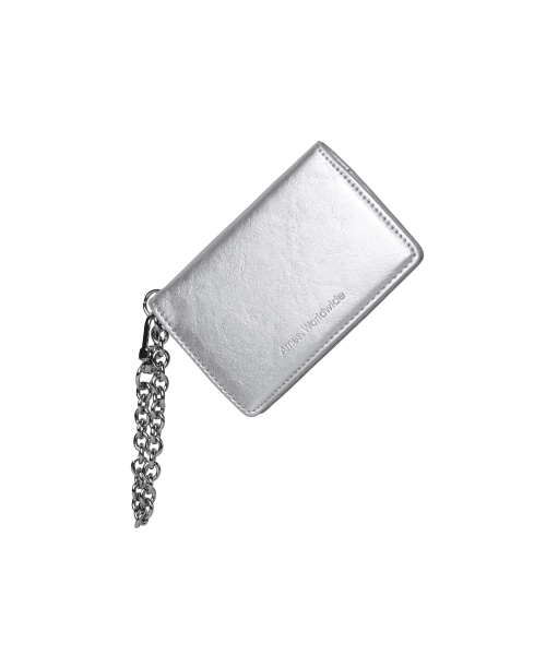 아메스 월드와이드(AMES-WORLDWIDE)  KEY CHAIN CARD WALLET SILVER (AM2ESUAB64A) - 사이즈 & 후기 | 무신사