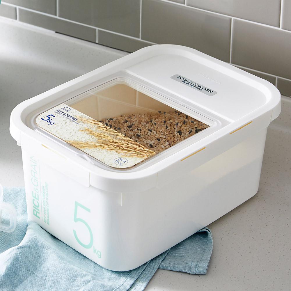 락앤락 냉장고 쌀통 5kg 잡곡통 제습제 곡식통 시리얼통
