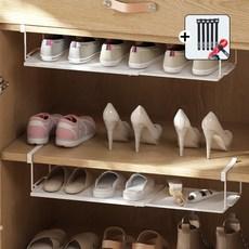 모다니 폭조절 신발장 정리대 다용도 정리 선반, 화이트_White, 1개