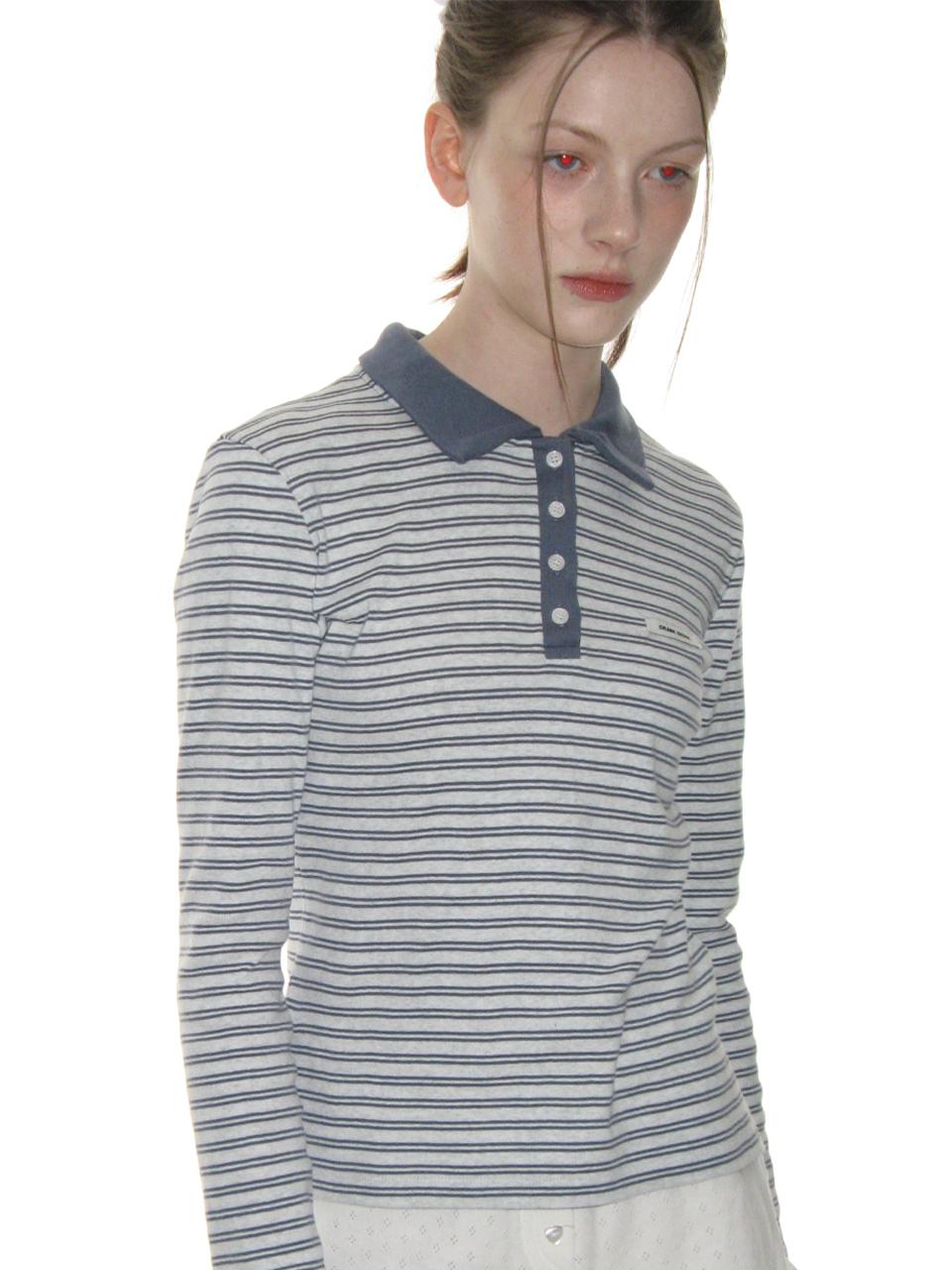 STRIPED COLLARED SHIRTS_VINTAGE BLUE