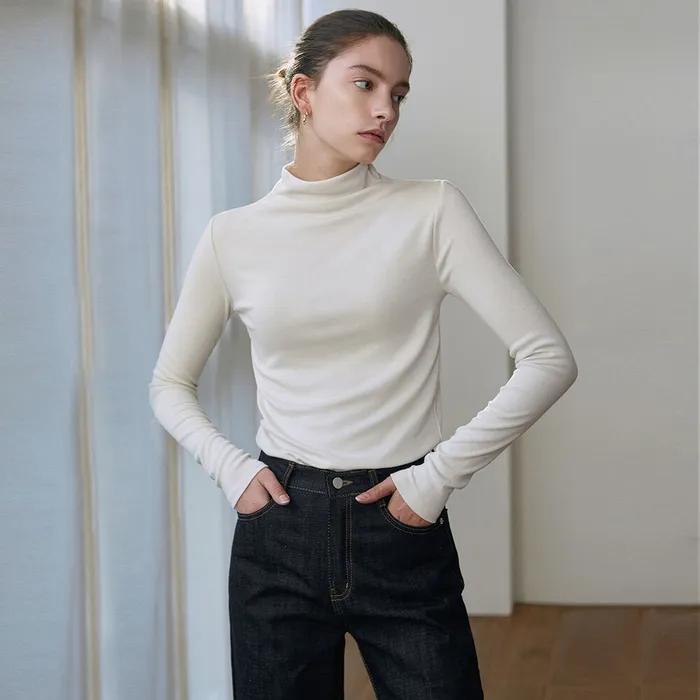 HIGH NECK SLIM TOP_8 COLOR