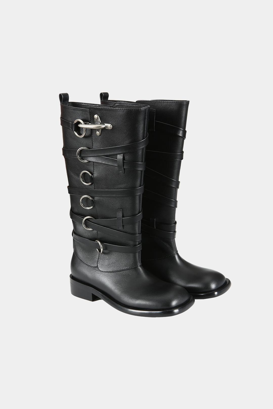 [7/25일 예약 배송] HARNESS BOOTS aaa388w(BLACK)