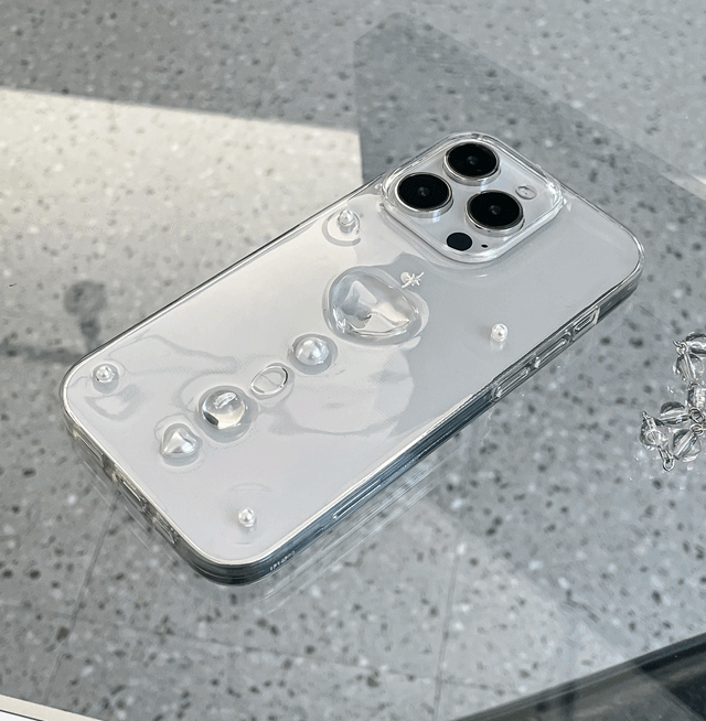 handmade]clear mood 레진 폰케이스