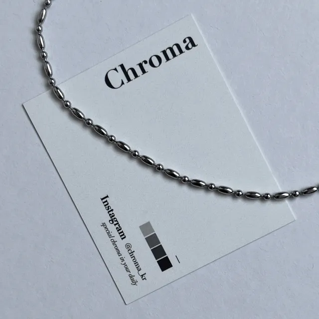 [써지컬] 언발 군번줄 체인 써지컬스틸 목걸이