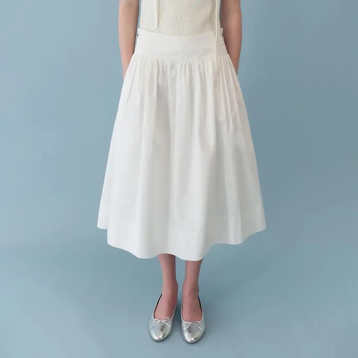 Sophie Flared Skirt (White)