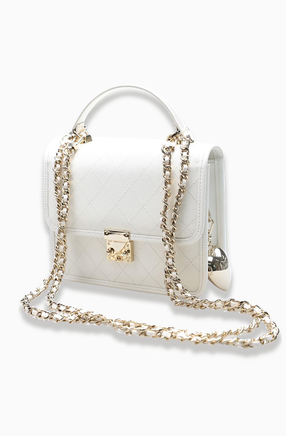 Myeyeko Exclusive Line - SOPHIA BAG (MEDIUM) WHITE Caviar
