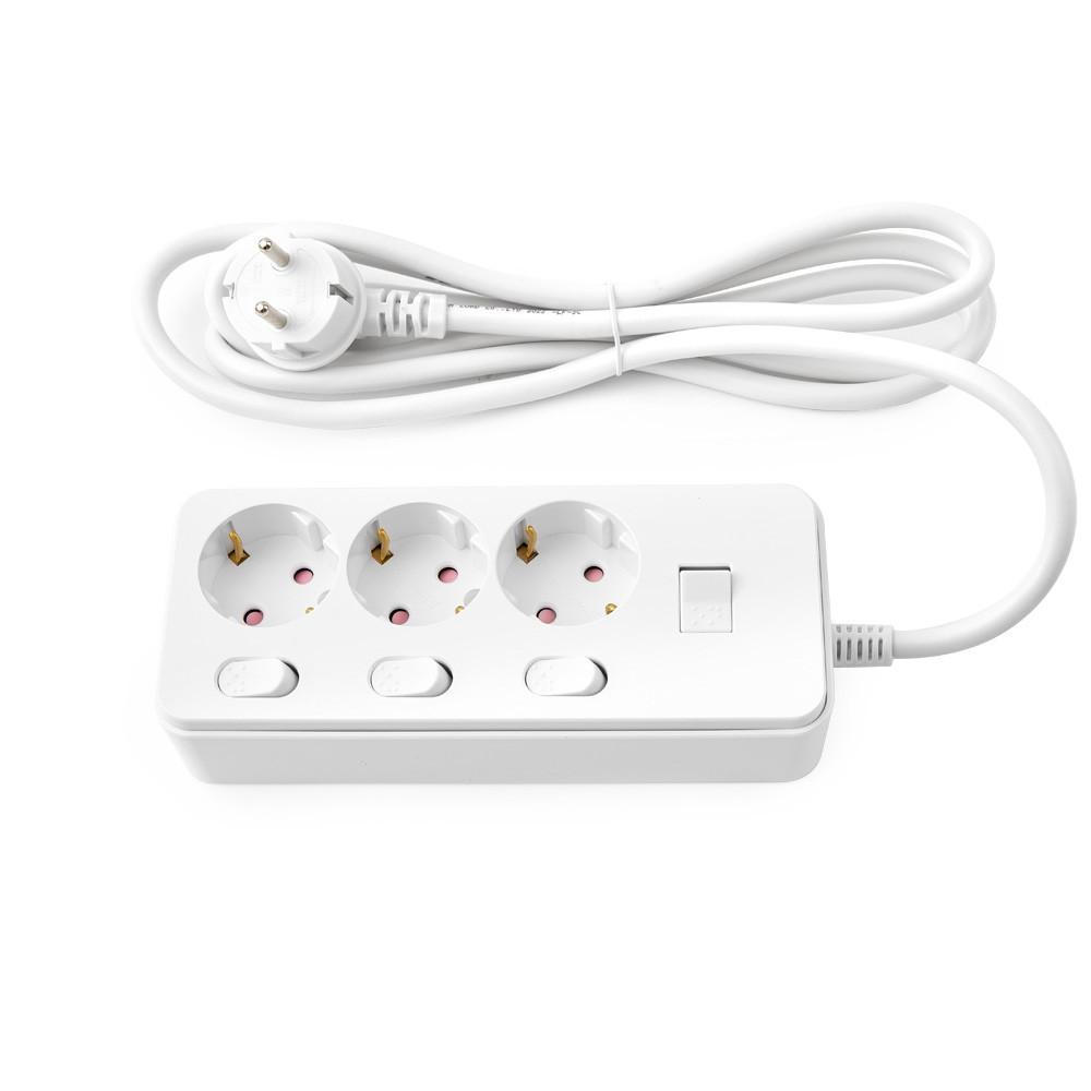 아이정 긴 멀티탭 개별 과부하차단 3구 5M