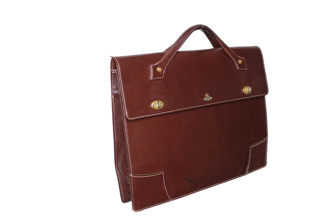 2000s 비비안웨스트우드 재팬 레더 브리프케이스 | 후루츠패밀리