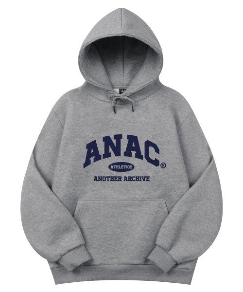 어나더 아카이브(ANOTHER ARCHIVE)  컬리지 스탠다드 오버 후드티_그레이 - 사이즈 & 후기 | 무신사