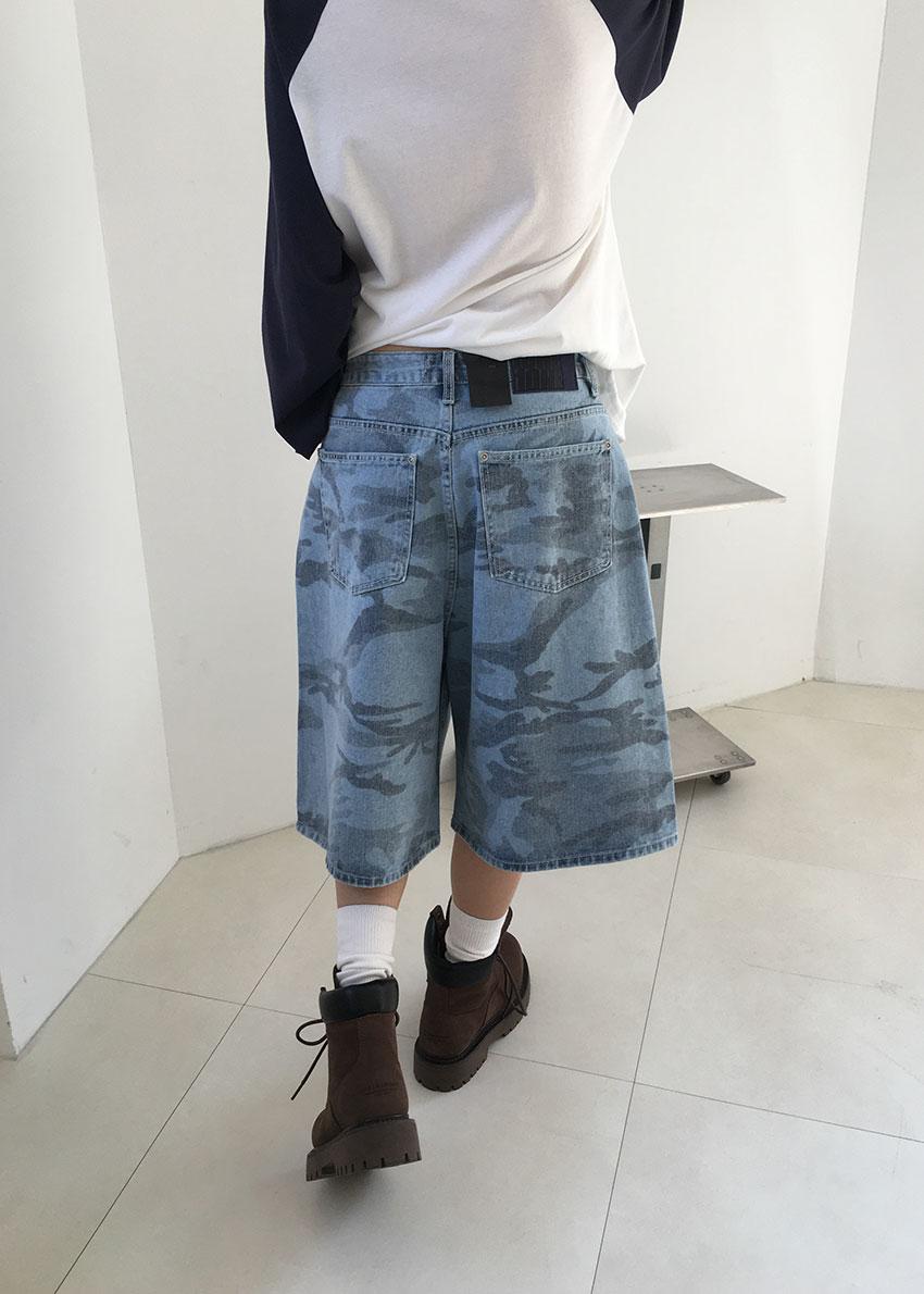CAMO HALF BERMUDA PANTS (2color)