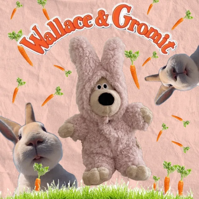 [1+1 할인]그로밋 인형 애착인형 크리스마스 연말 남자 여자 친구선물 커플선물 대형 토끼강아지인형 동물인형