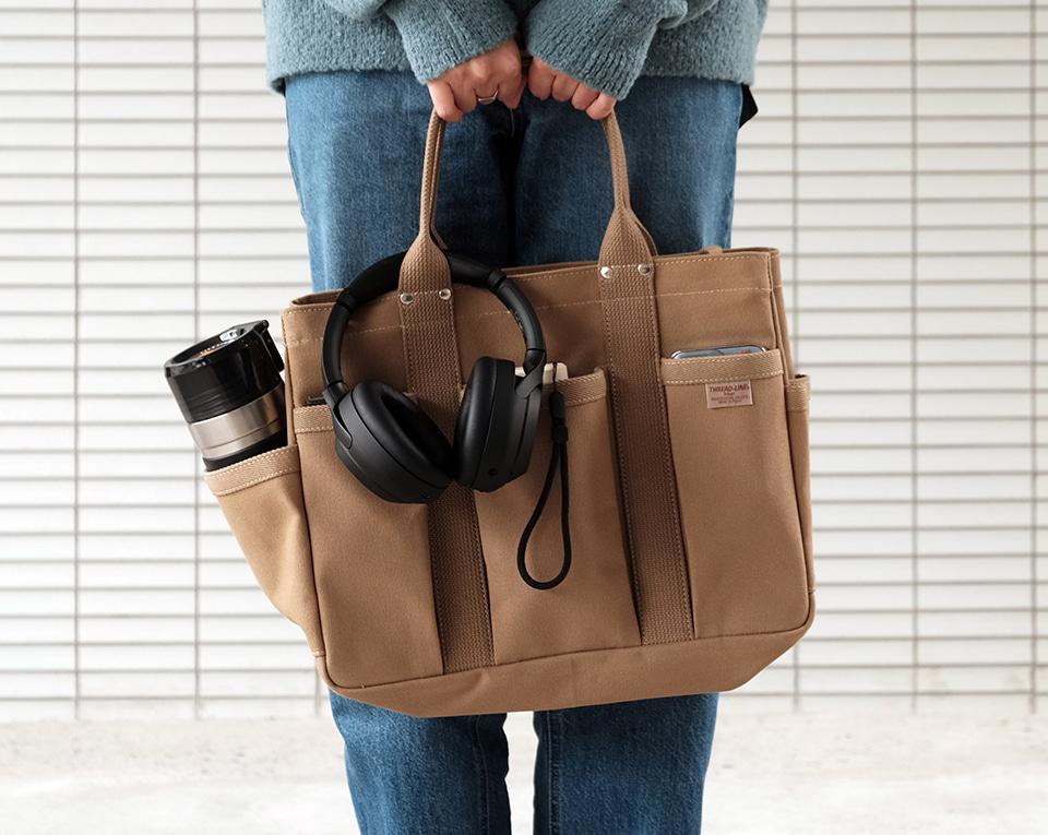 [마츠노야] Thread-Line 헤비 캔버스 토트백 (2size / 3color)
