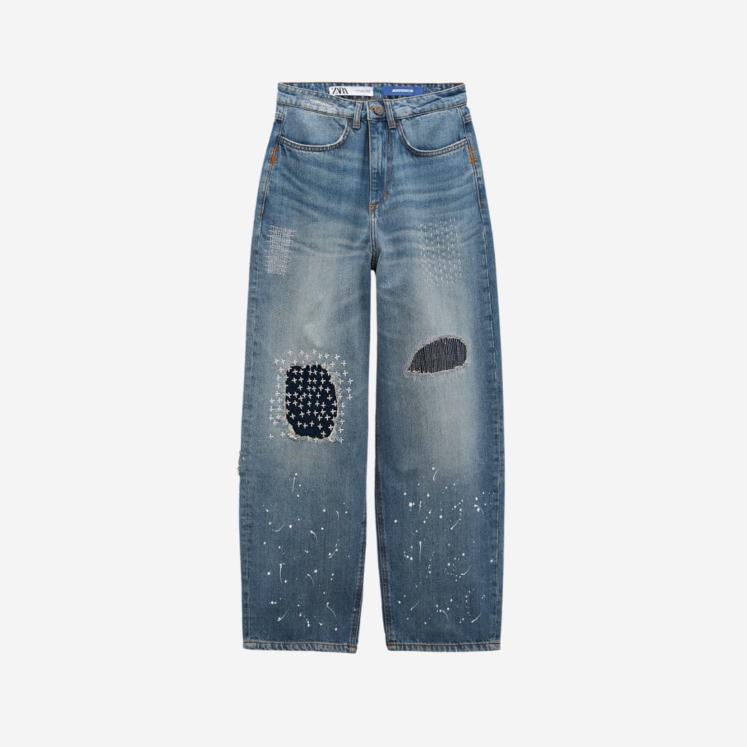 Zara Wide Leg Patchwork Jeans 아더에러 Ader Error X Zara