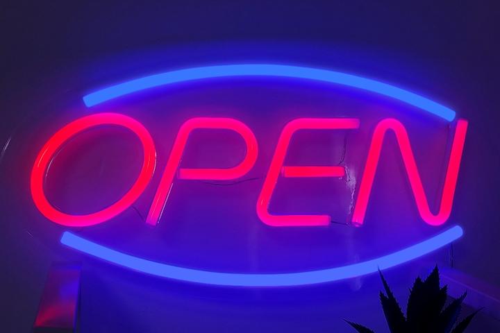 LED 네온사인 OPEN 오픈 레터링 간판 영업중 무드등 조명
