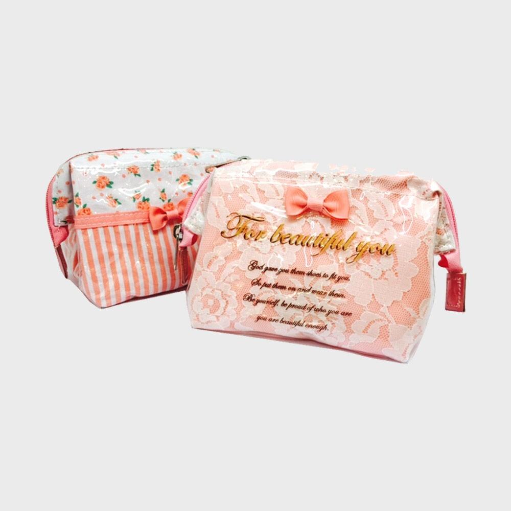 러블리&로맨틱 리본 와이어 파우치 (1개입)