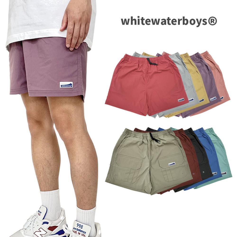[당일발송] 5인치 밴딩 반바지 퓨어쇼츠 웨이브테크 나일론 쇼츠 화이트워터보이즈