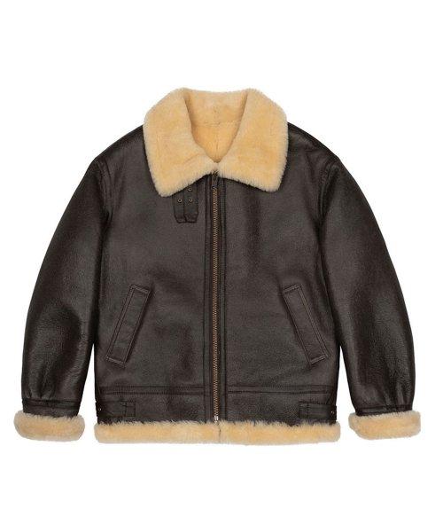 B-3 리얼 무스탕 자켓 (브라운)